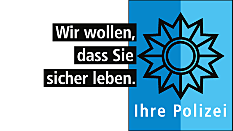 Logo Polizei Beratung - Wir wollen, dass Sie sicher leben